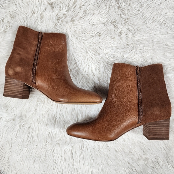 Crown Vintage Two-Toned Heeled Boots Size 8.5M - Picture 5 of 15